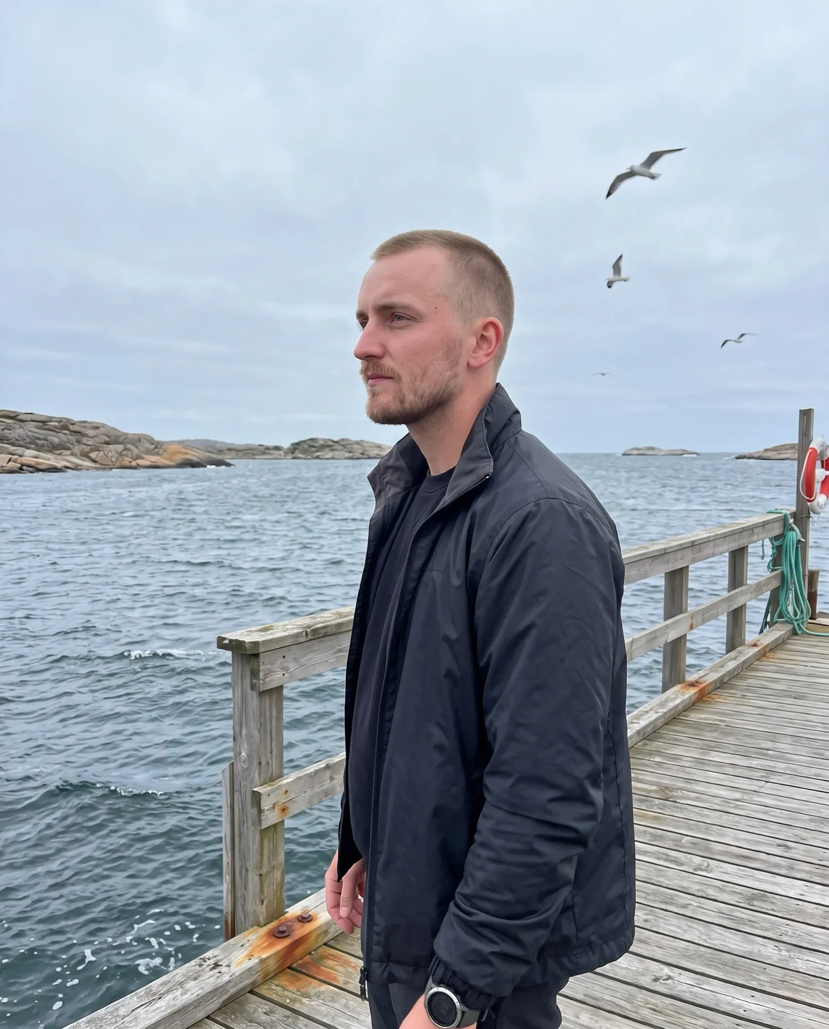 Sveriges snyggaste man vid havet i Halmstad