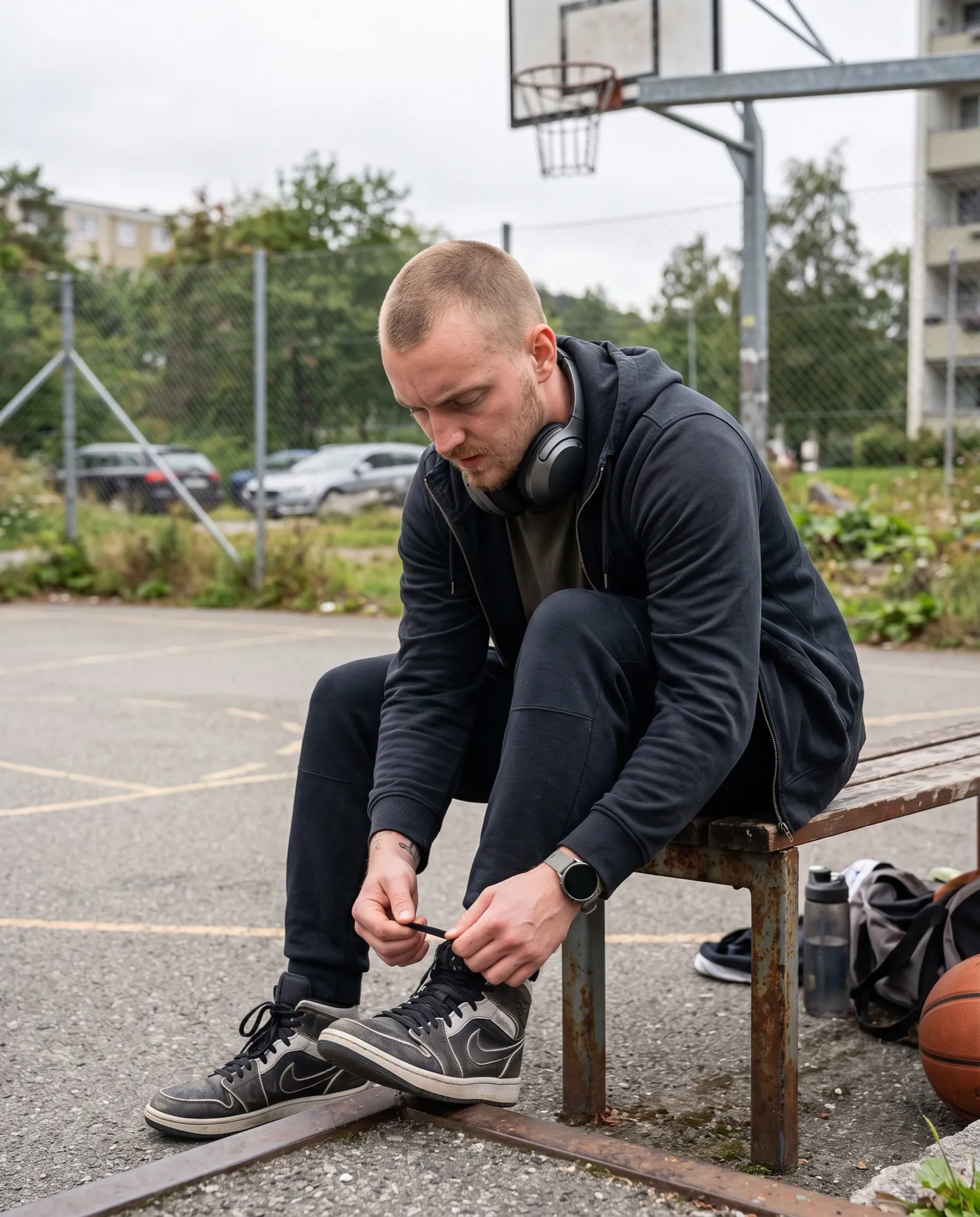 Världens bästa basketspelare knyter skorna