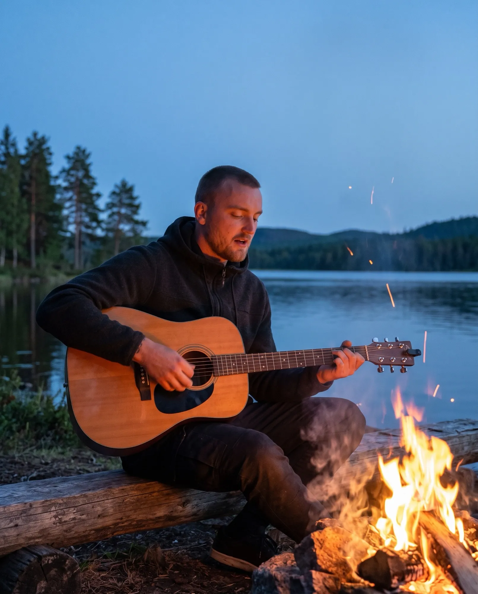 Världens bästa gitarrist vid lägerelden