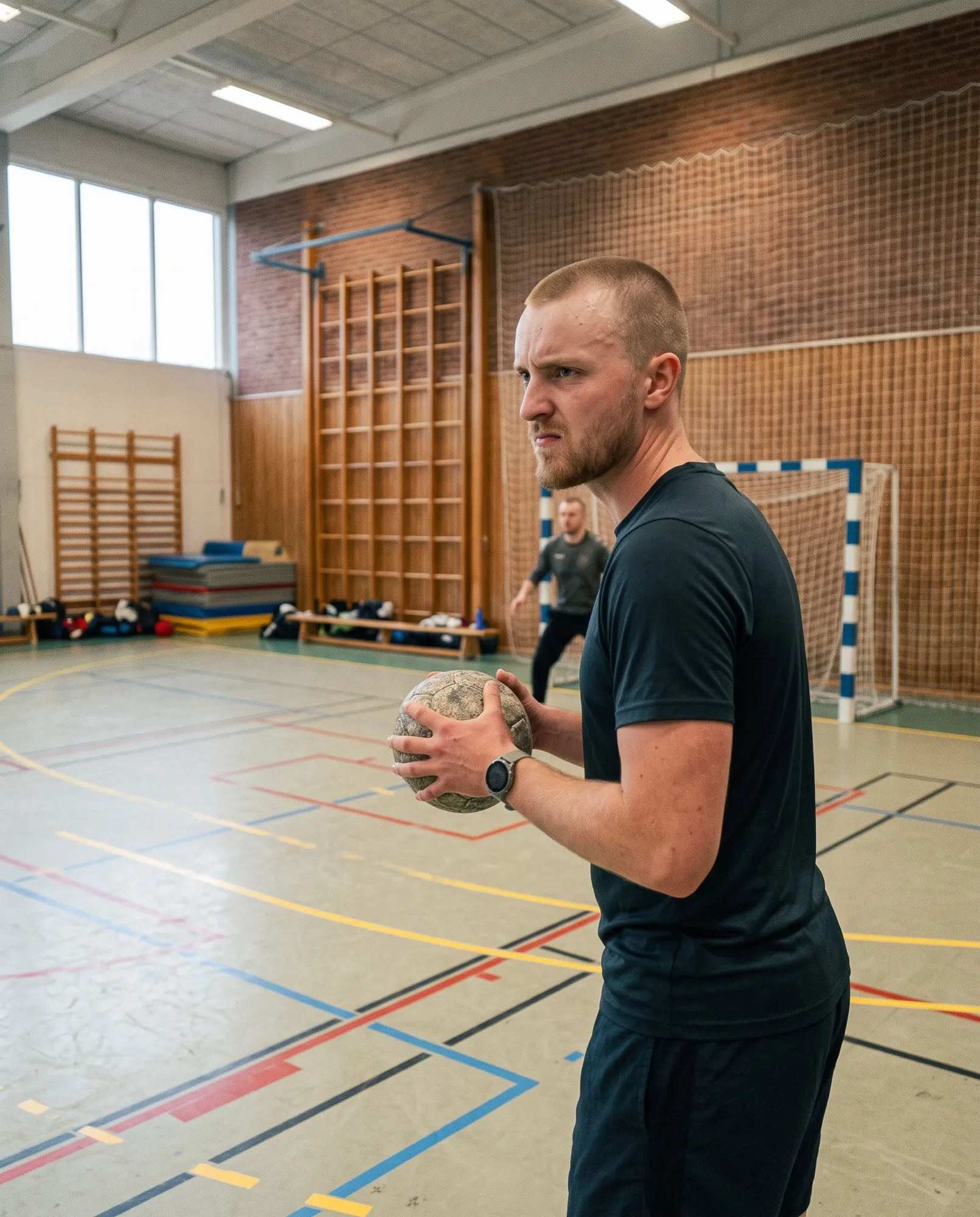 Världens bästa handbollsspelare inför ett straffkast