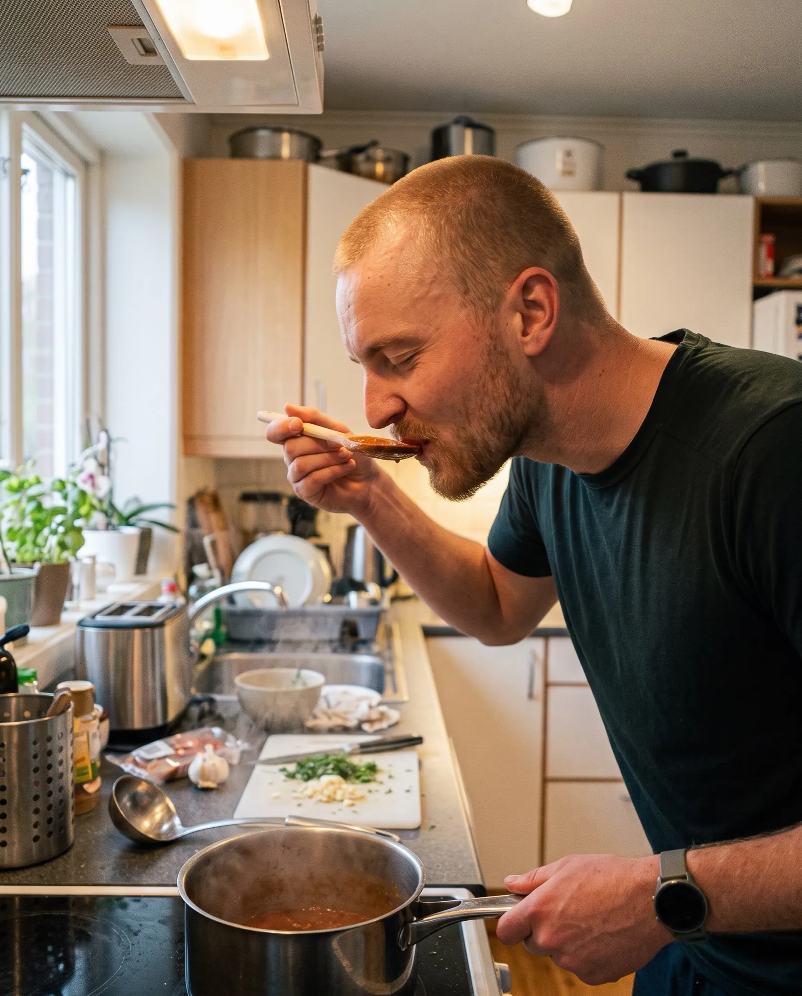 Världens bästa kock smakar av såsen