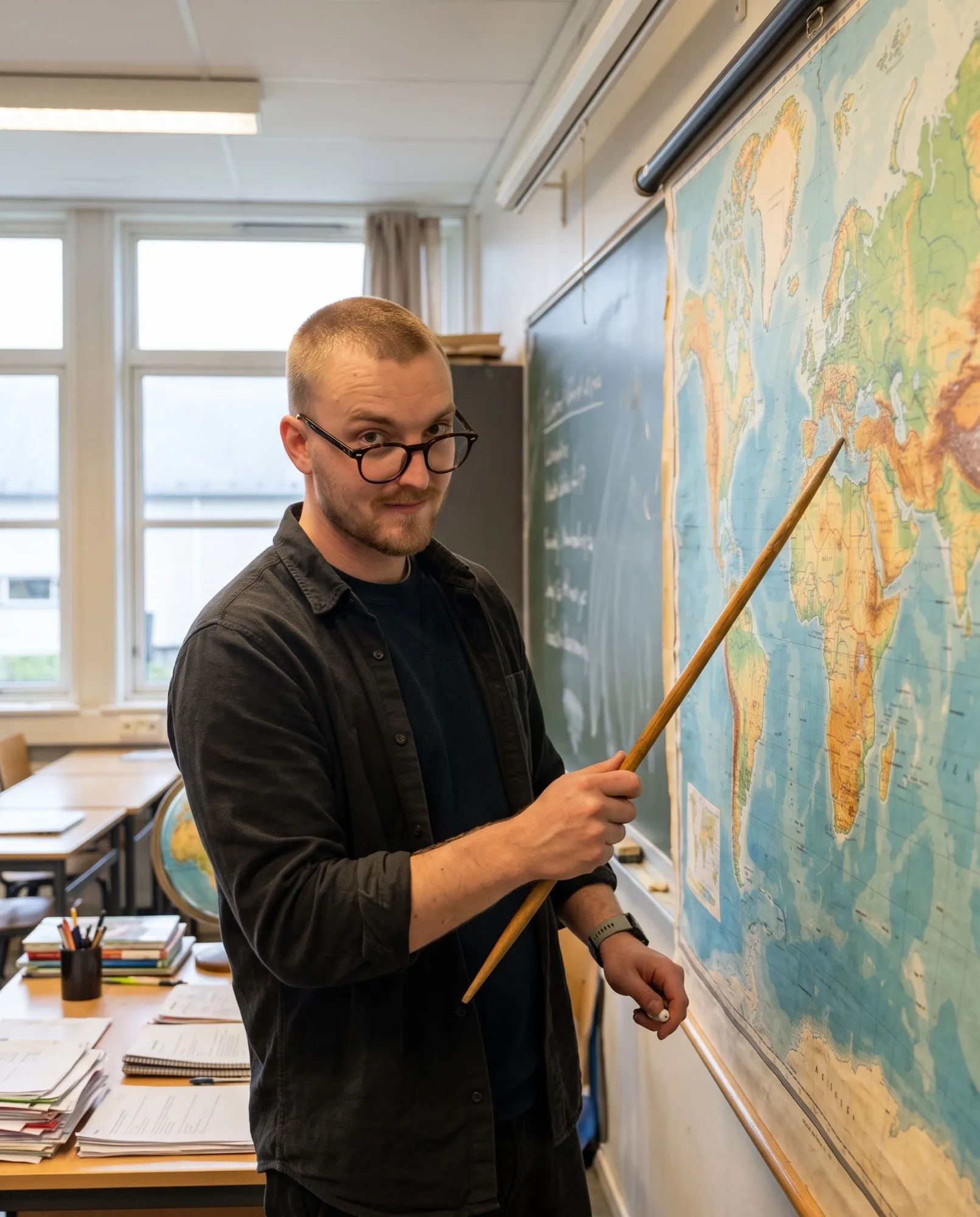 Världens bästa lärare med pekpinne